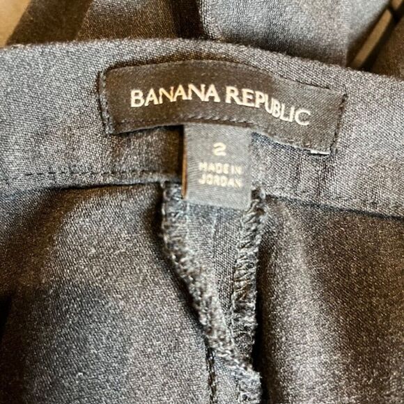 Banana Republic Women's Stretch Trousers Dark Charcoal Gray Size 2 - Picture 8 of 10